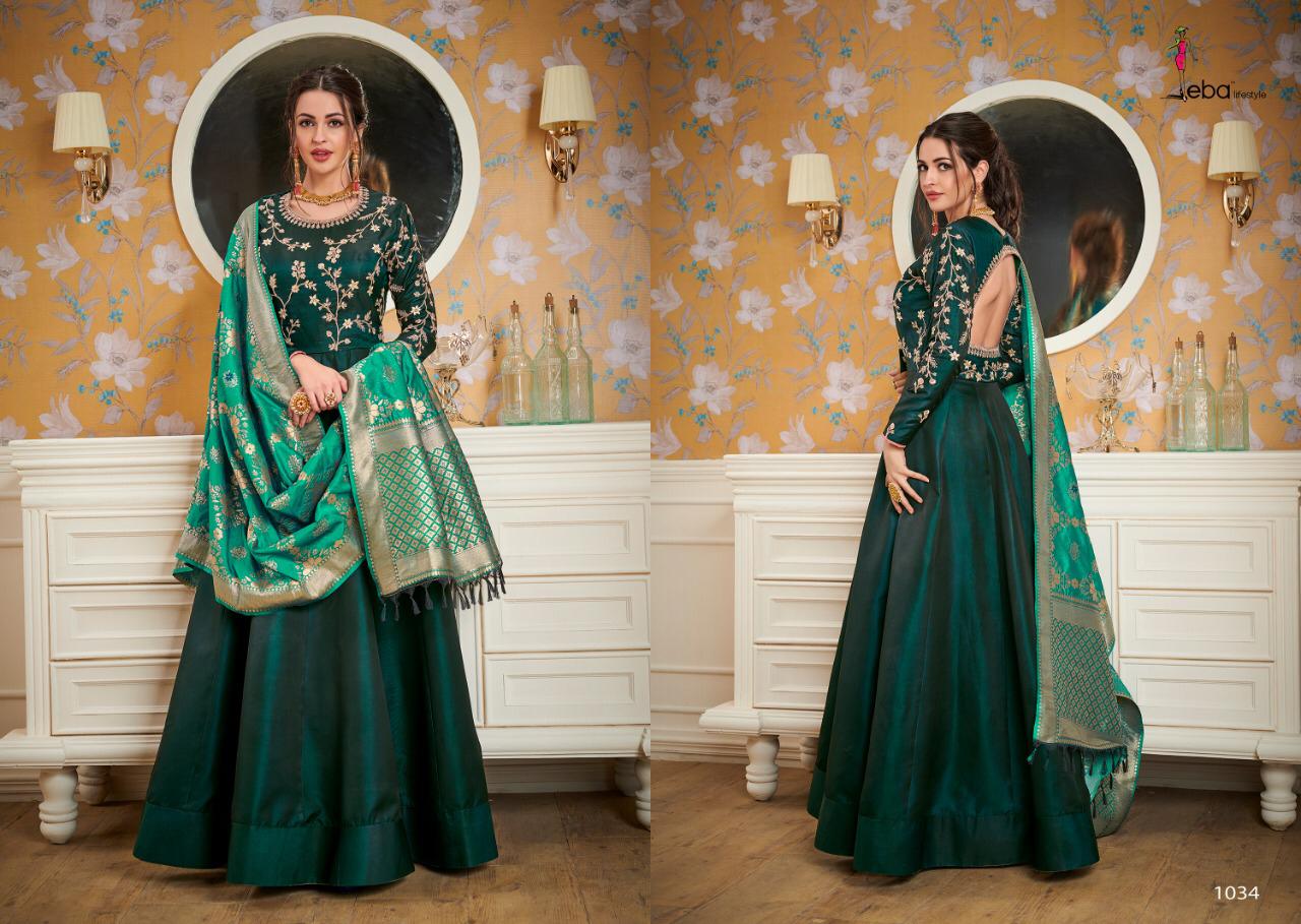 Banaras Vol 2 By Eba Lifestyle Readymade Gown With Dupatta Collection Banaras Vol 2 By Eba Lifestyle Readymade Gown With Dupatta Collection